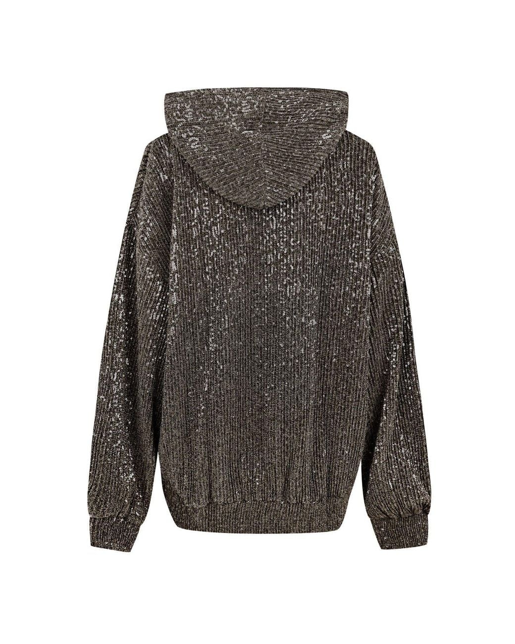 Stine Goya Gray Sequined Hoodie