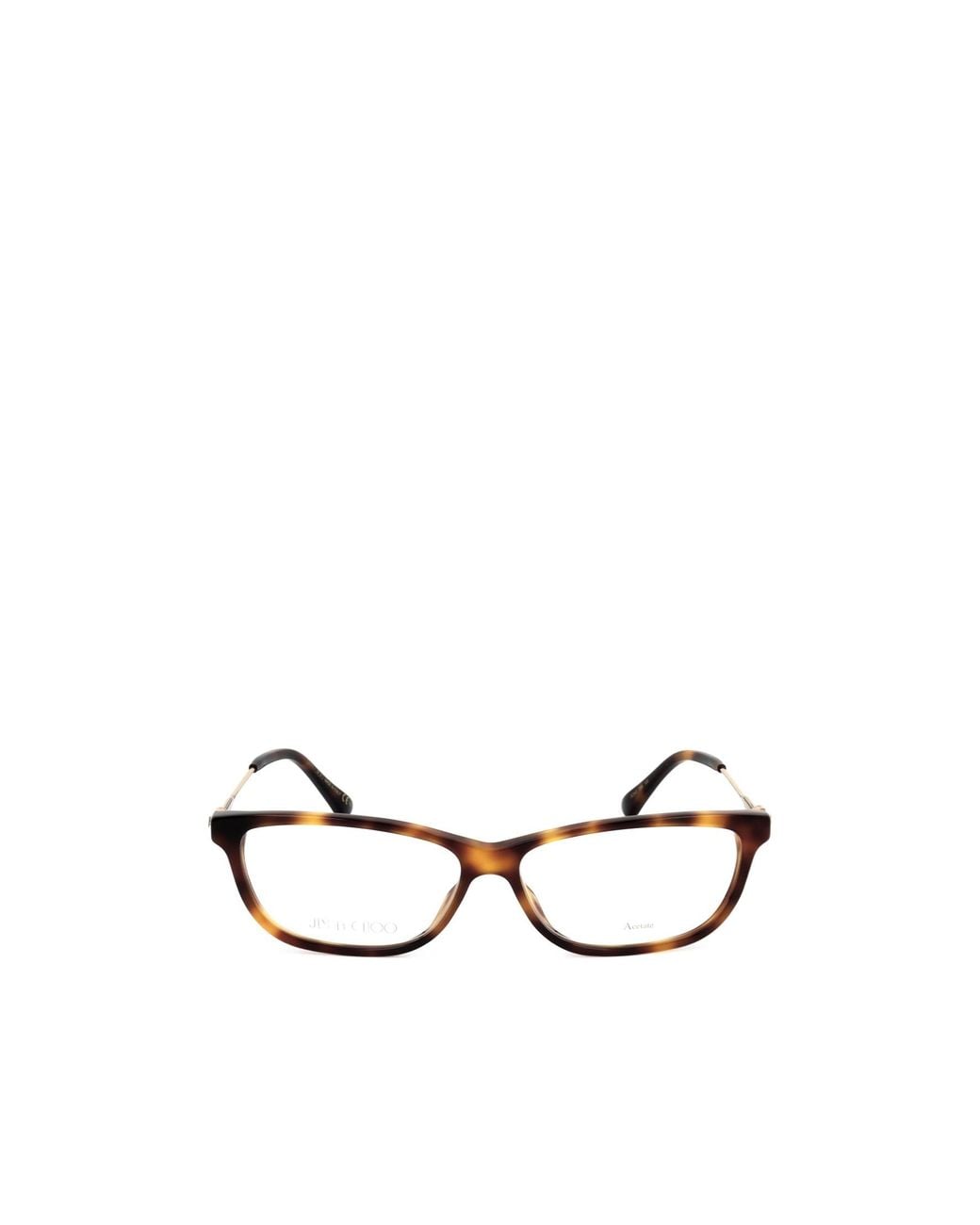 Jimmy Choo White Eyewear Rectangular Frame Glasses