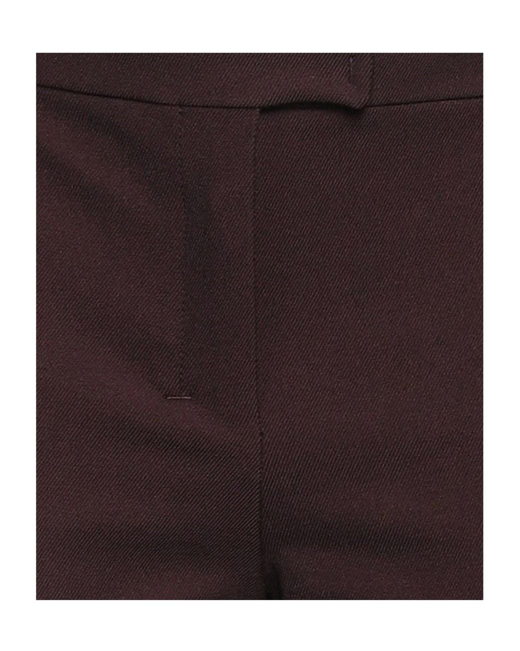 Max Mara Purple High-Waisted Dark Bootcut Trousers
