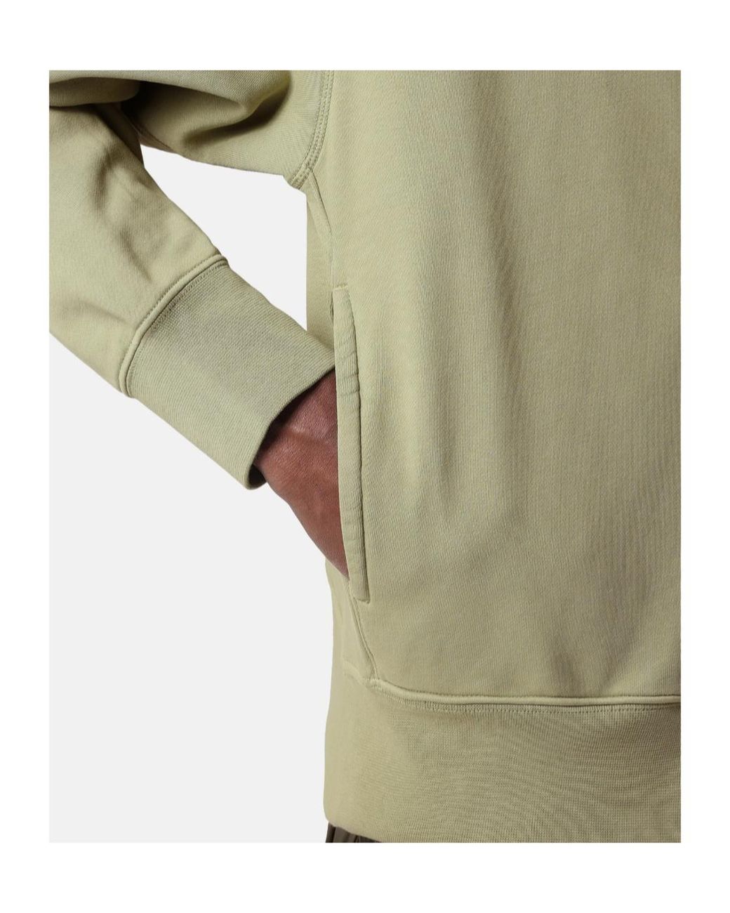 Stone Island Green Oversized-Fit Zip-Up Sweatshirt With 'Vertical Placement' Print for men