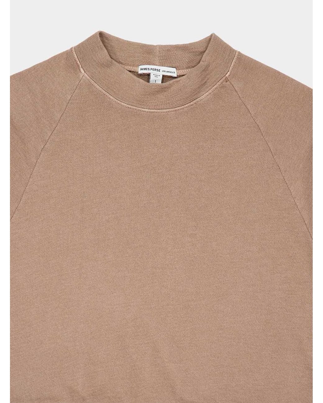 James Perse Natural Cropped Sweatshirt