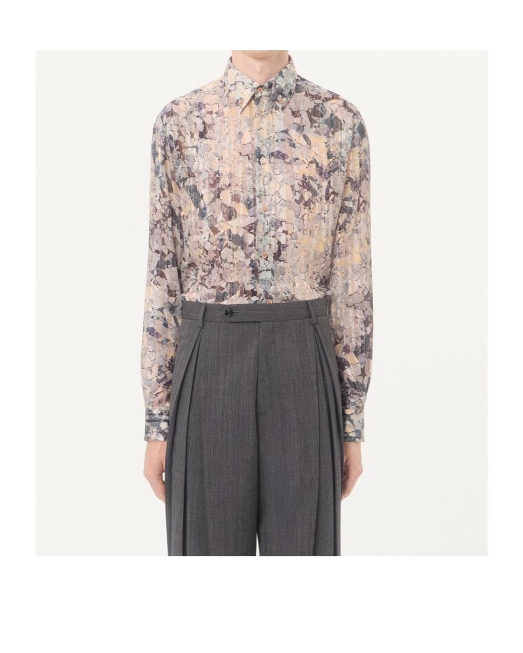 Valentino Gray Long-Sleeved Shirt for men