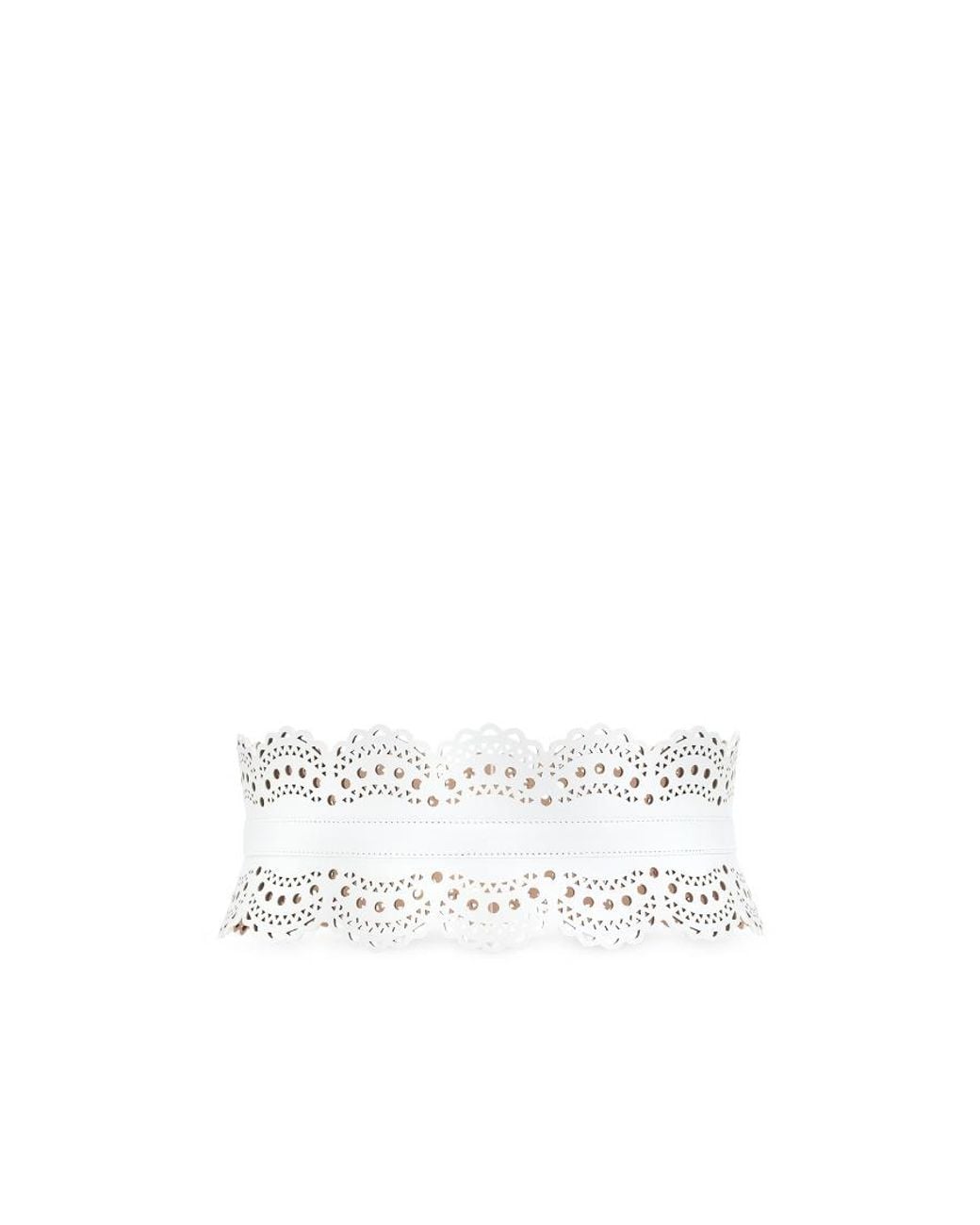 Alaïa White Alaïa Vienne Wave Bustier Belt