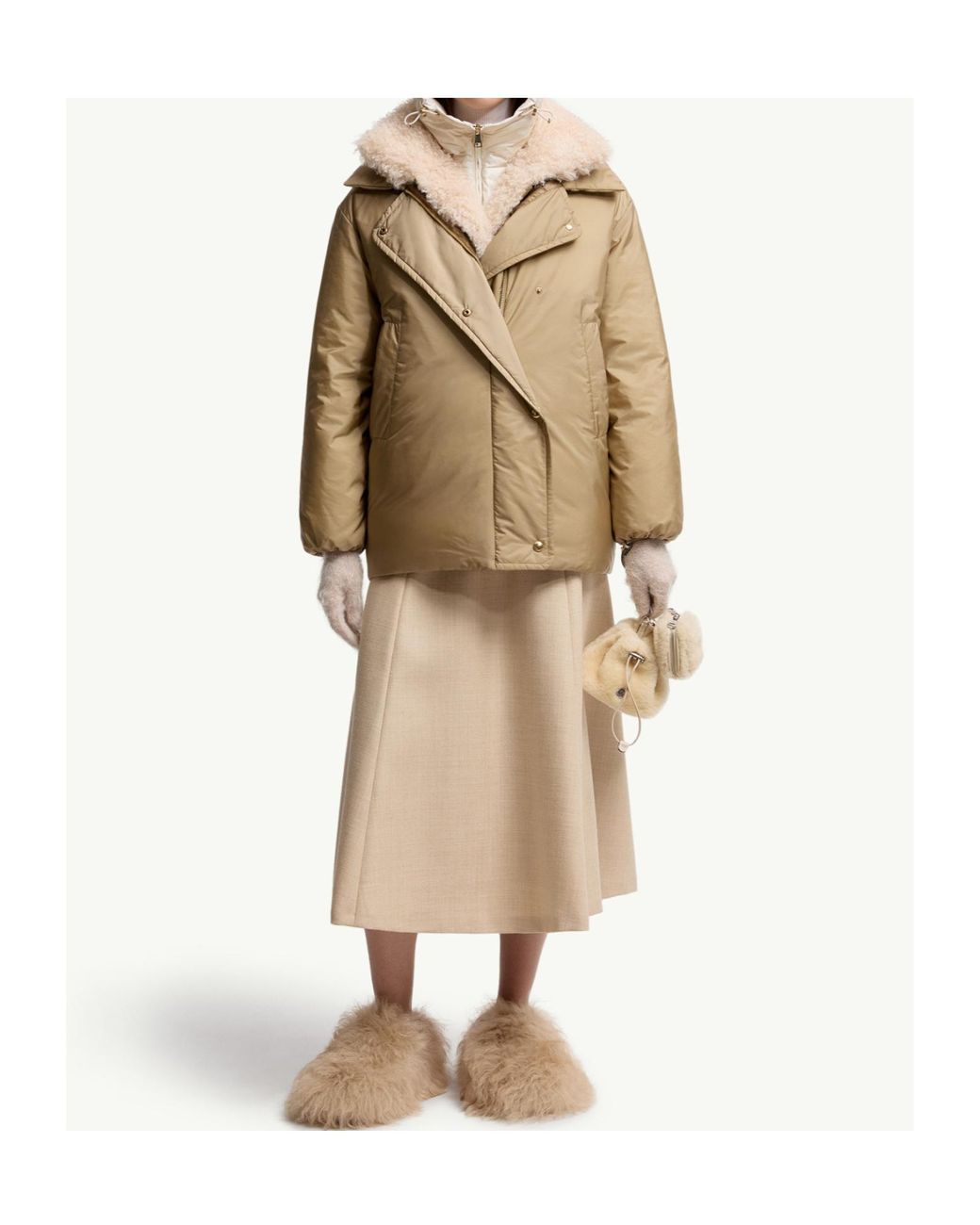 Moncler Natural Voue 3-In-Short Down Jacket