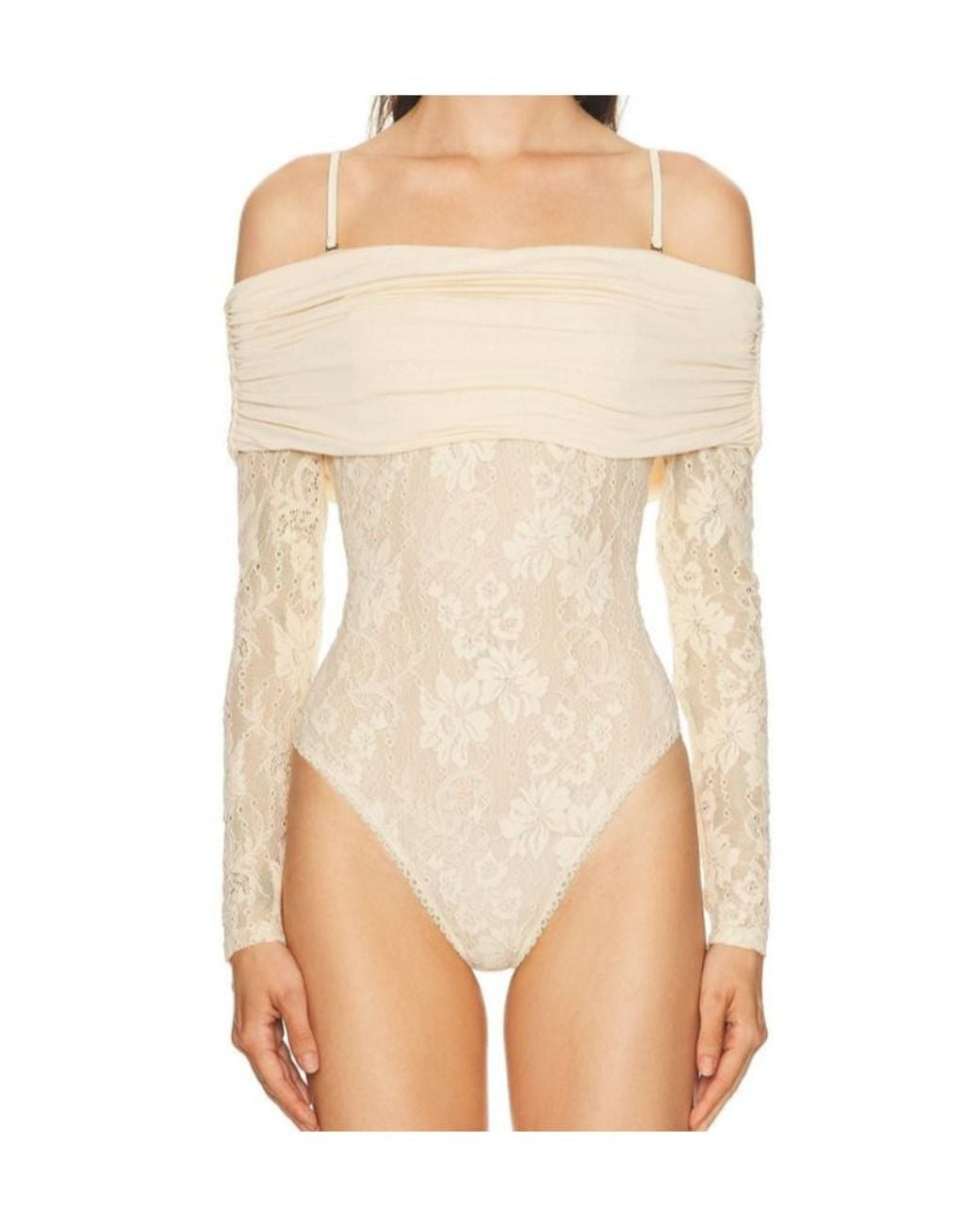 Zimmermann Natural Rebellion Draped Bodysuit