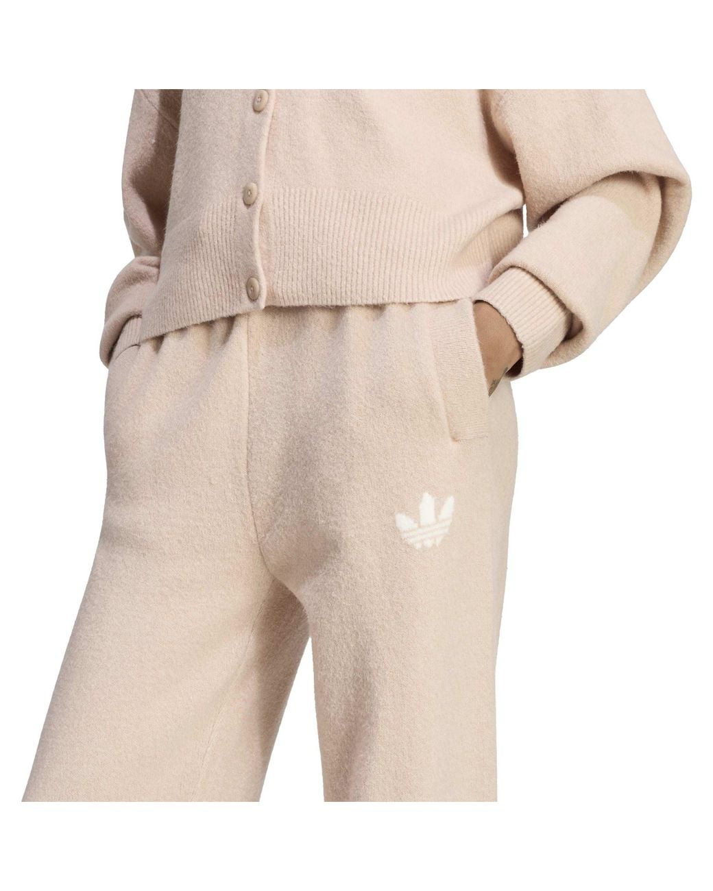 Adidas Originals Natural Knit Wide-Leg Trousers
