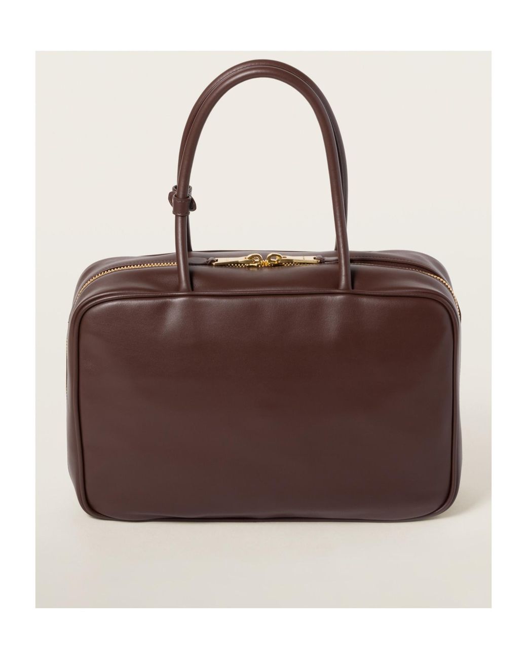 Miu Miu Brown Beau Leather Bag