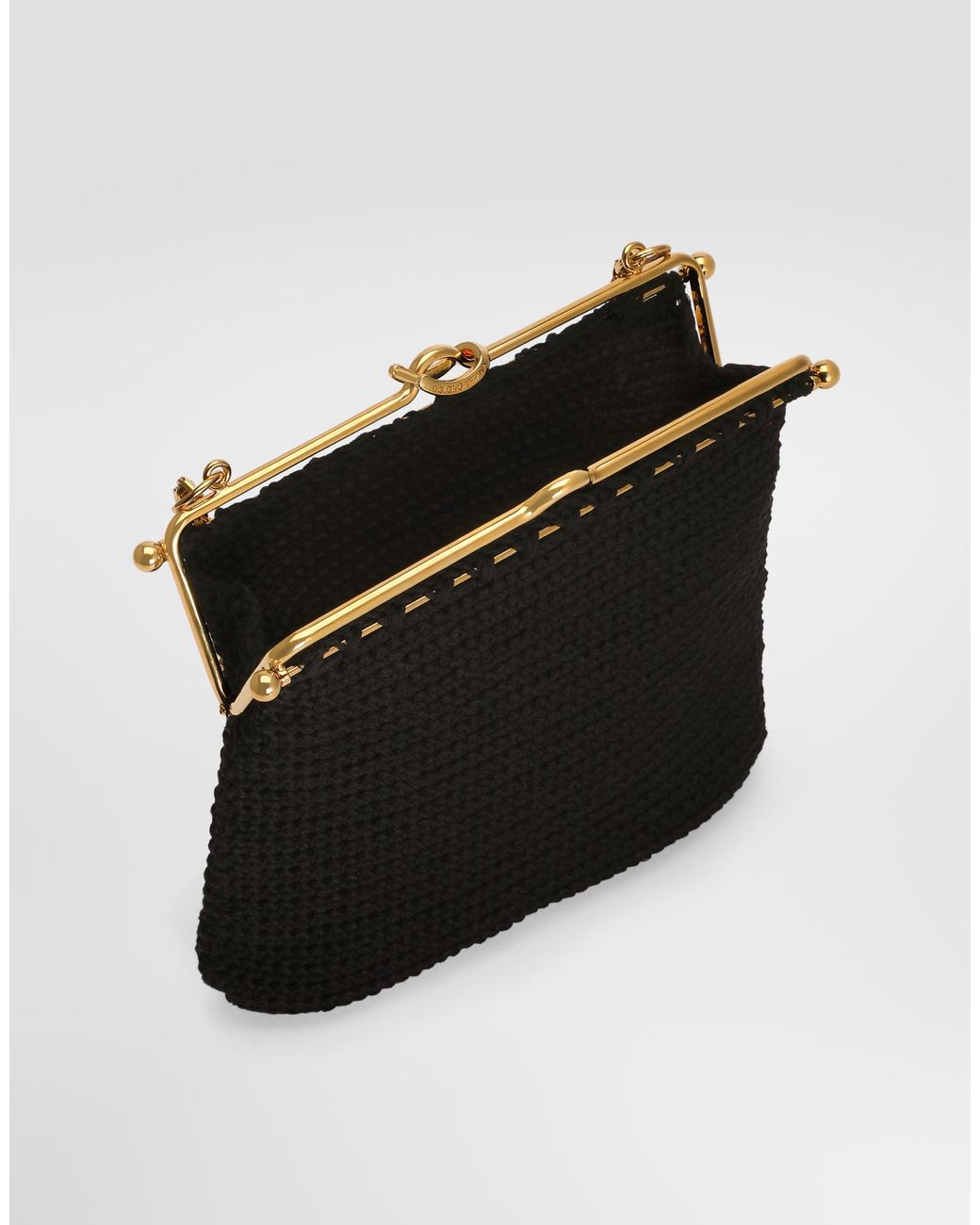 Dolce & Gabbana Black Dina Shoulder And Crossbody Bag