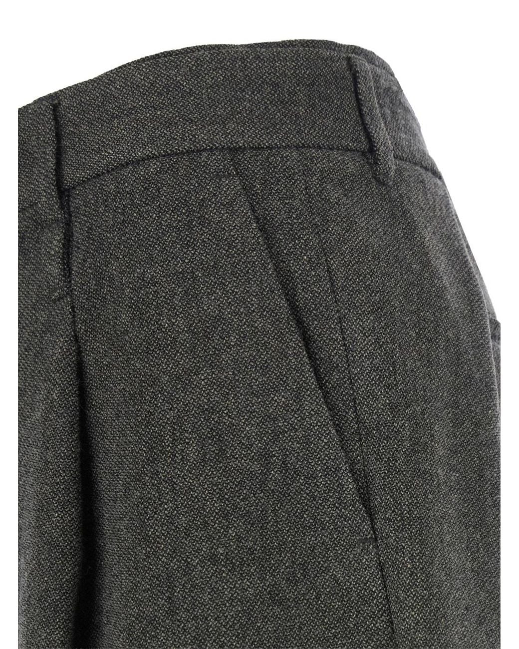 Emporio Armani Gray Tailored Trousers for men