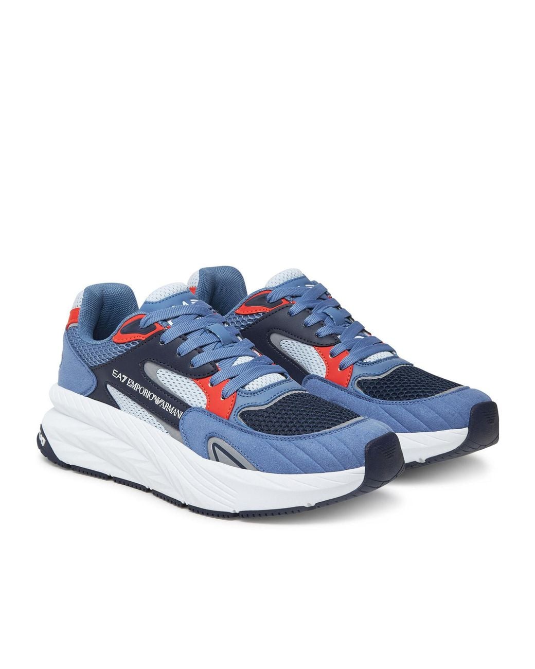 EA7 Blue Crusher Sonic Mix Sneakers for men