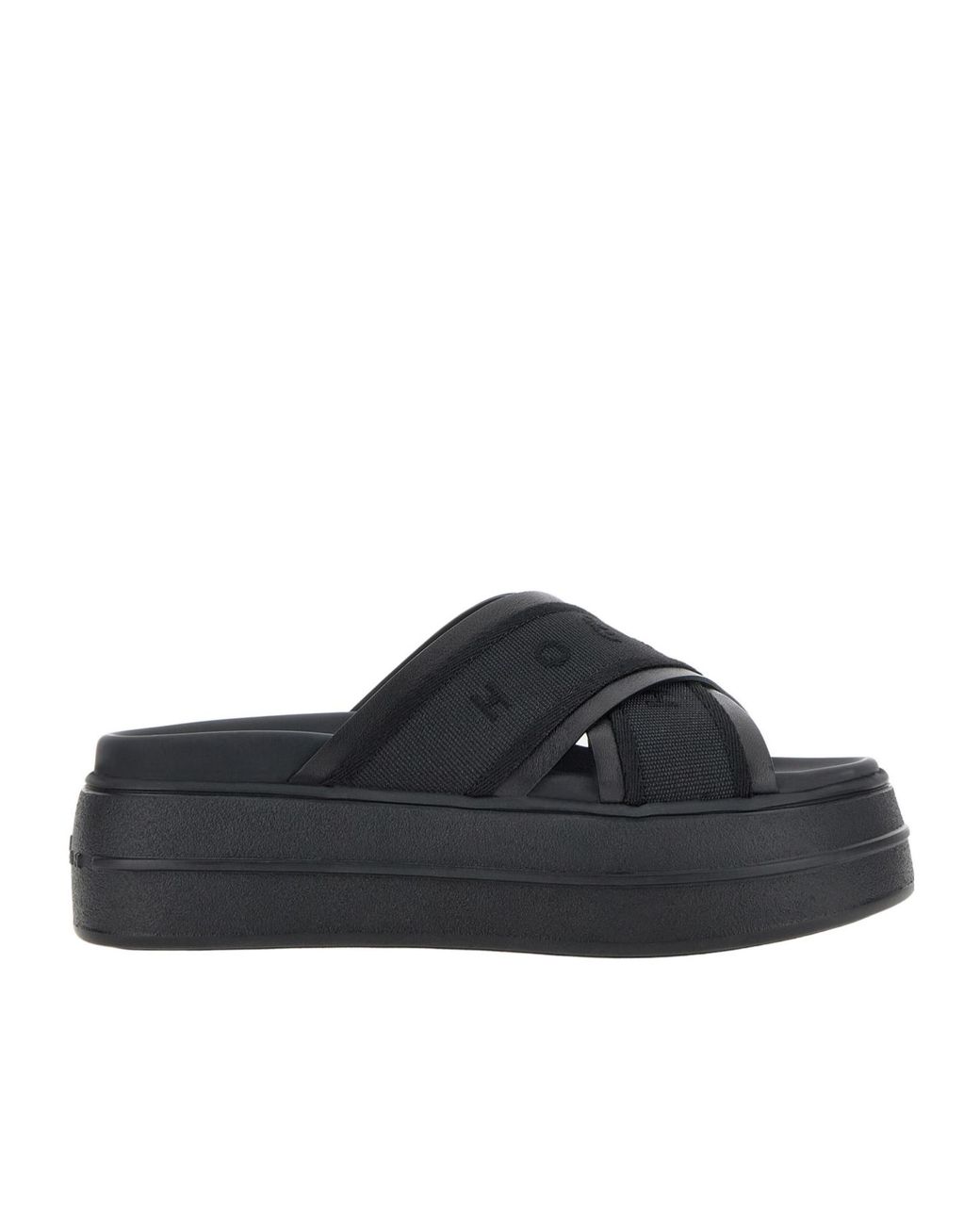 Hogan Black Skyscraper Sandals