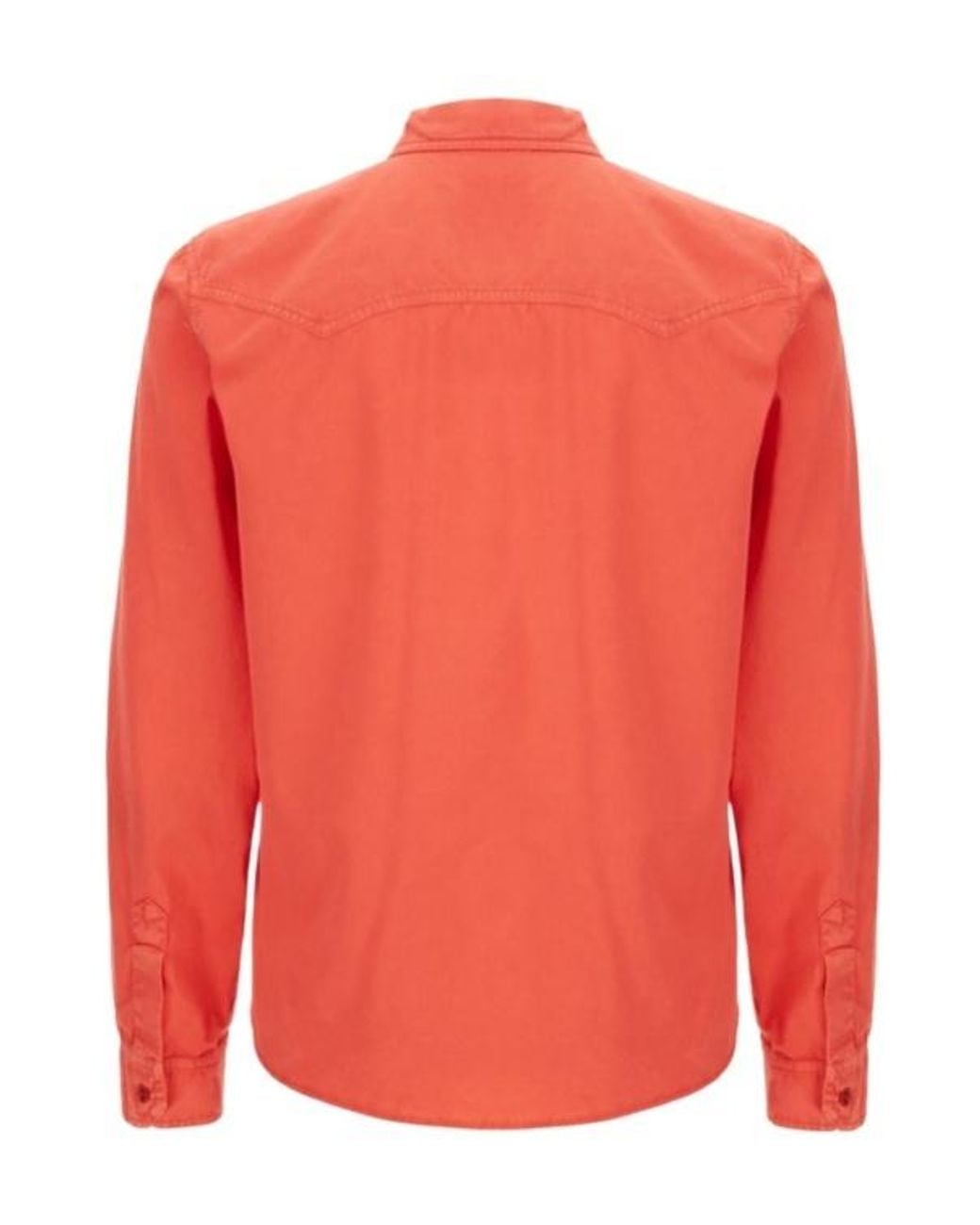 Versace Orange Western Pocket Shirt for men