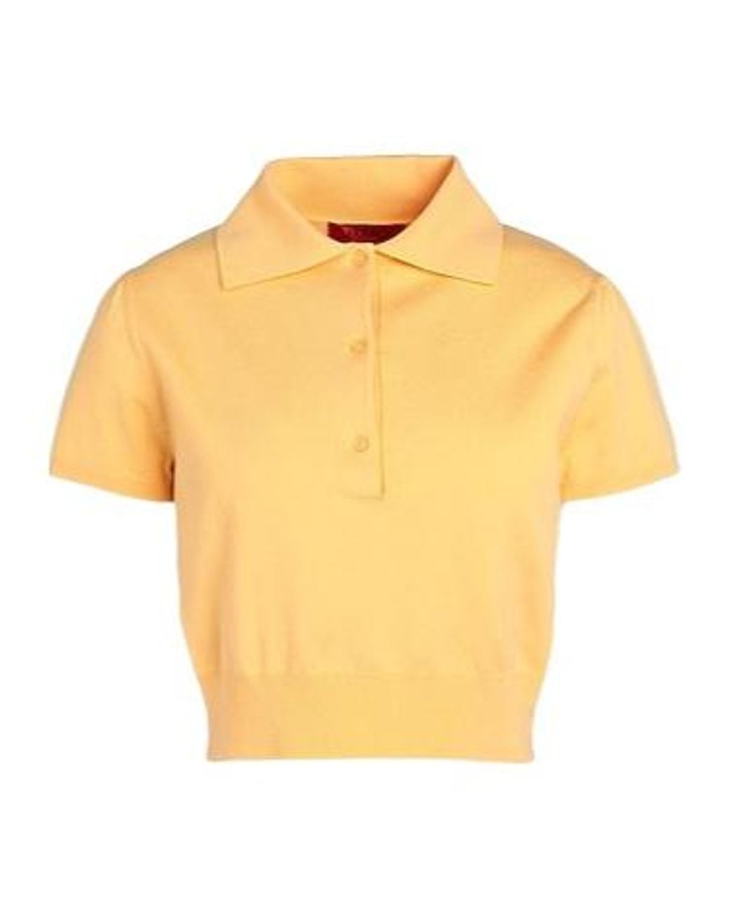 MAX&Co. Yellow Polo Shirts