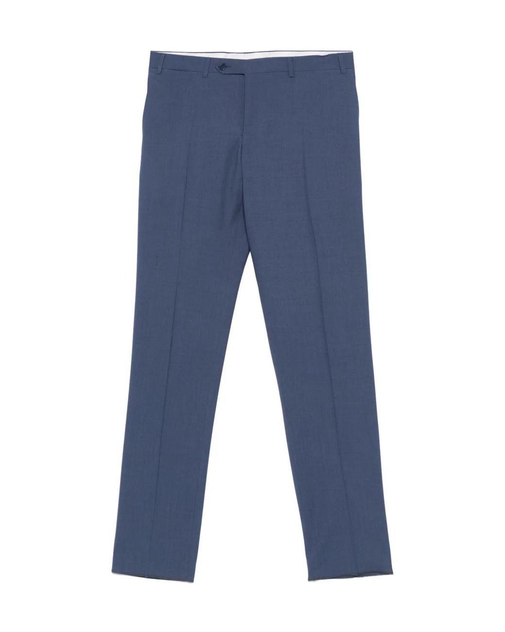 Canali Blue Belt Loop Casual Pants for men