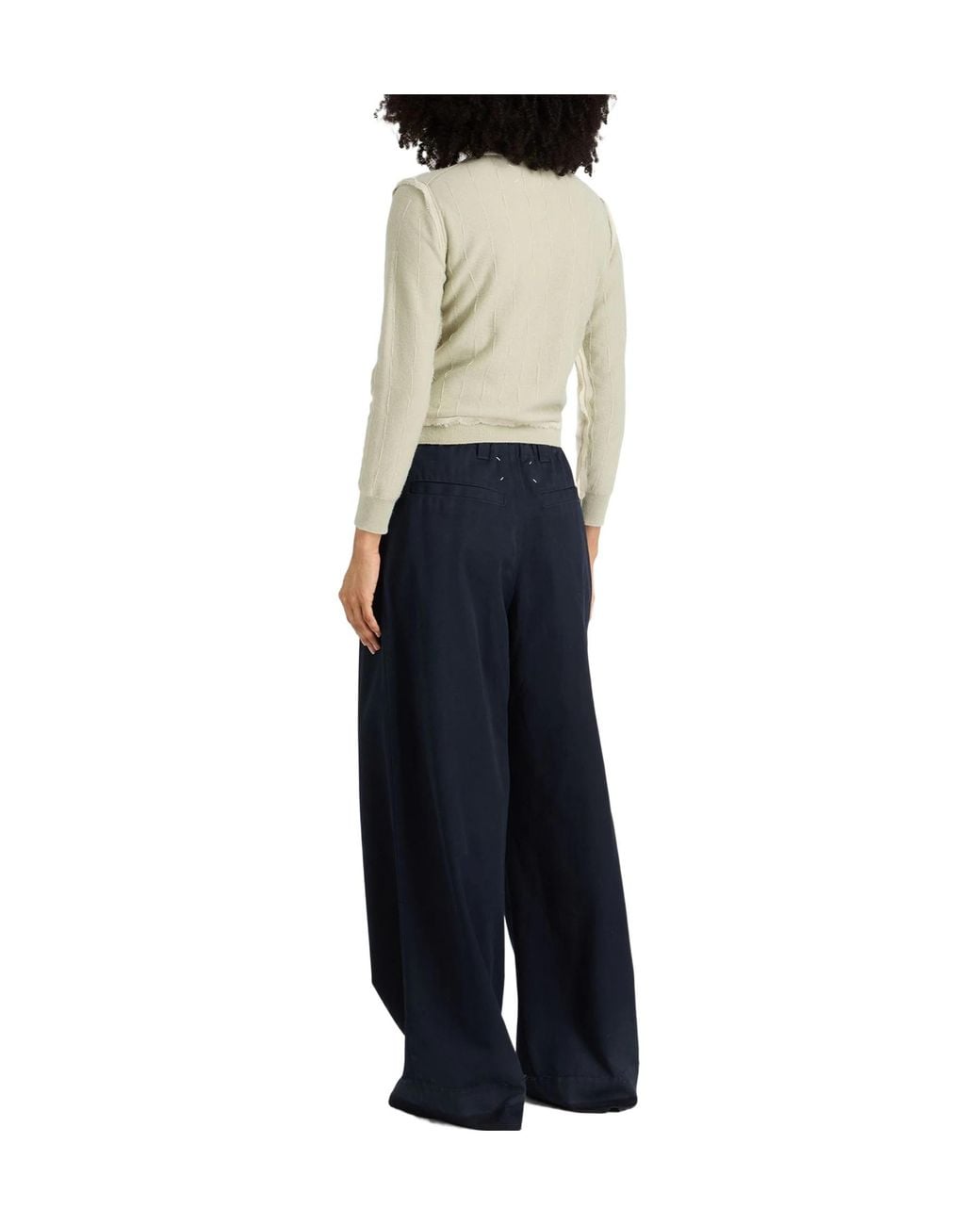 Maison Margiela Natural Colorful Wool Knit Sweater