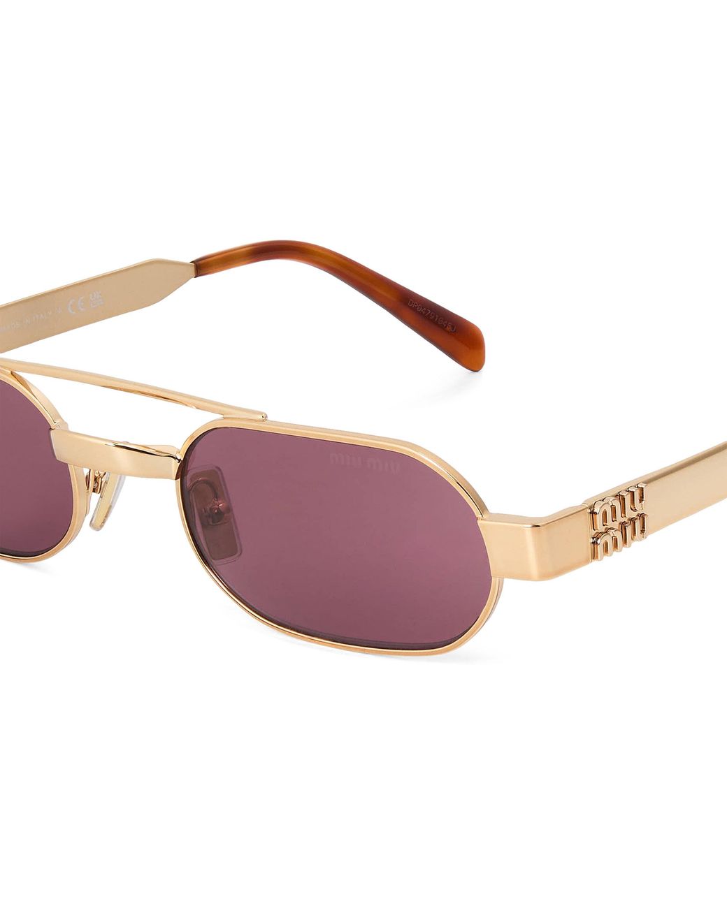 Miu Miu Pink Large-Framed Sunglasses