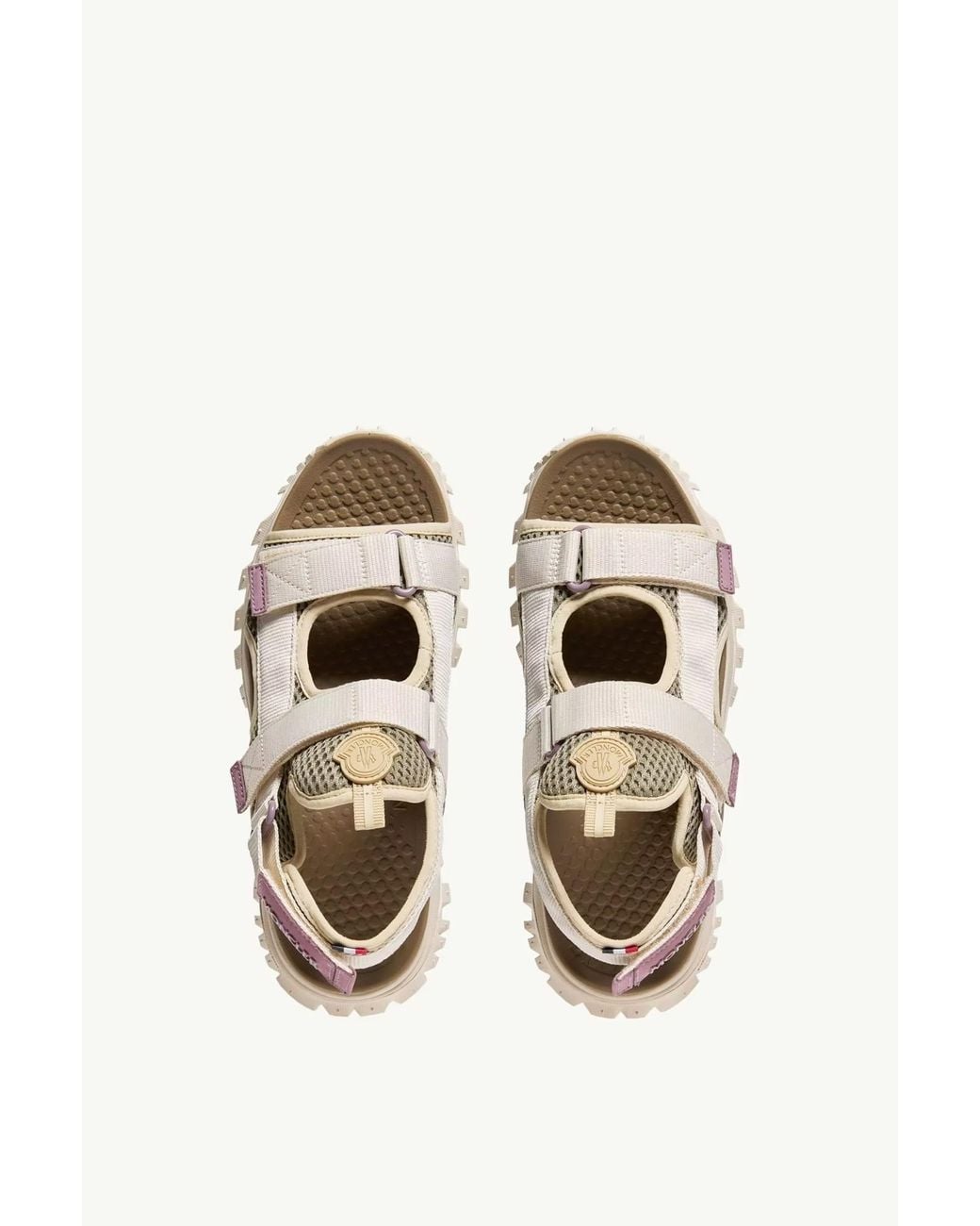 Moncler White Trailgrip Vela Logo Patch Sandals