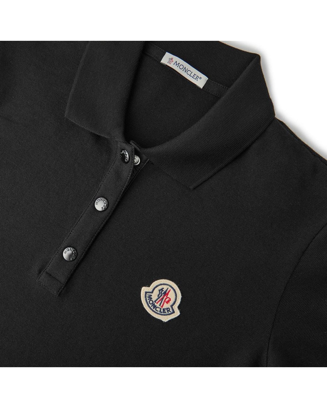 Moncler Black Short-Sleeved Polo Shirt