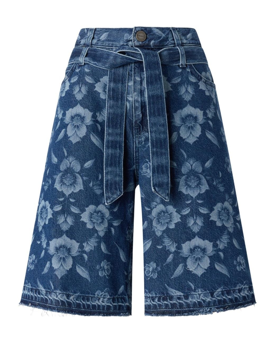 Pinko Blue Bermuda Denim Shorts