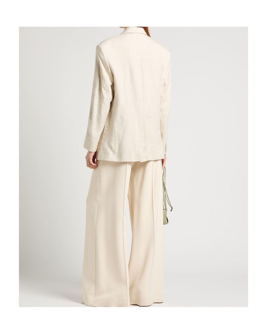 Jacquemus White V-Neck Suit Jacket