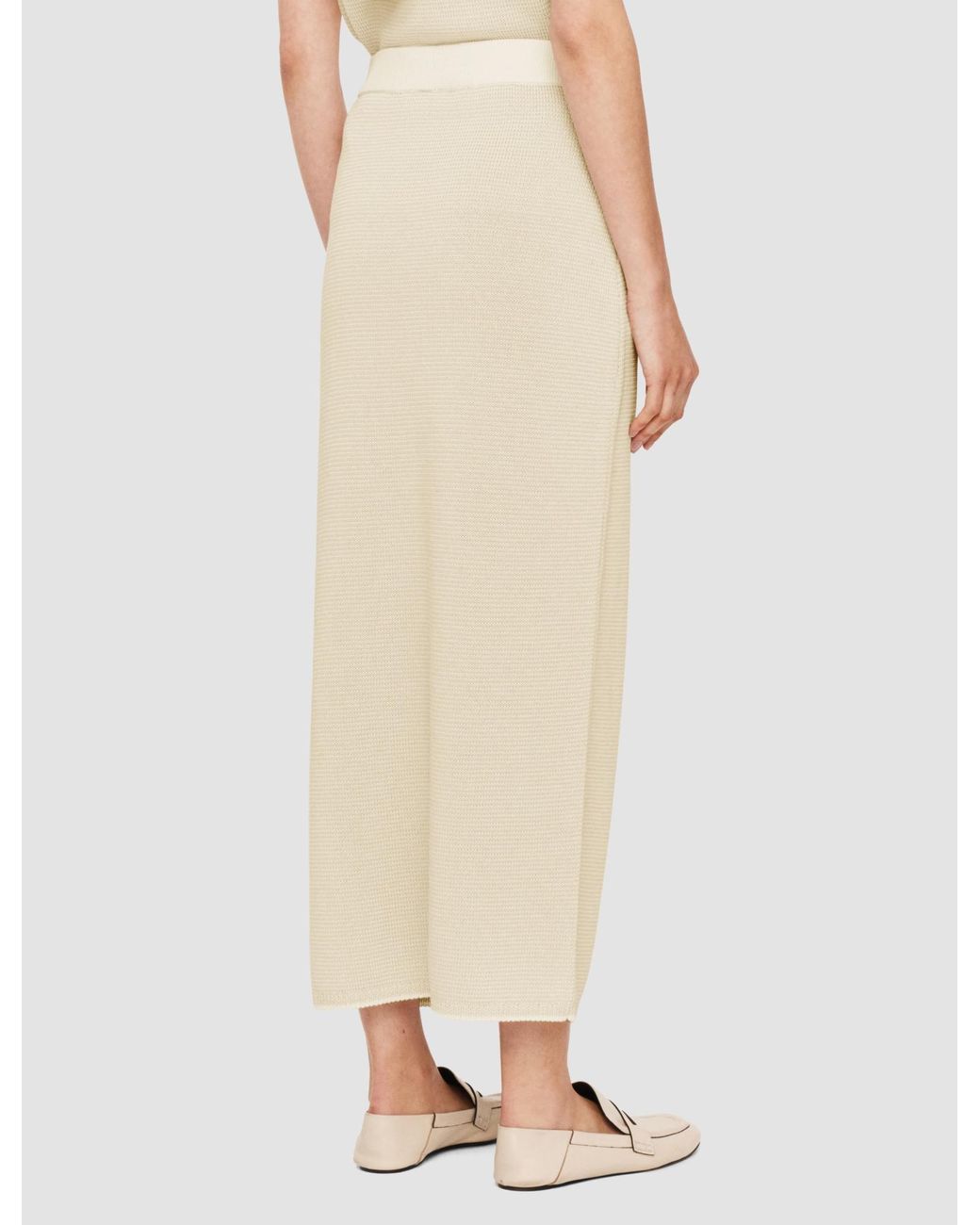 Joseph White Button Knit Skirt