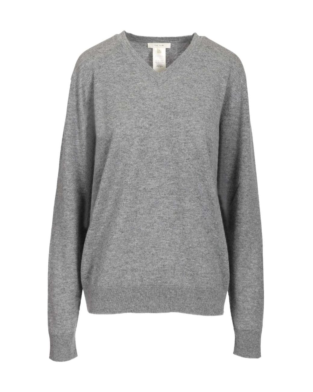 The Row Gray Nian Knitted Sweater