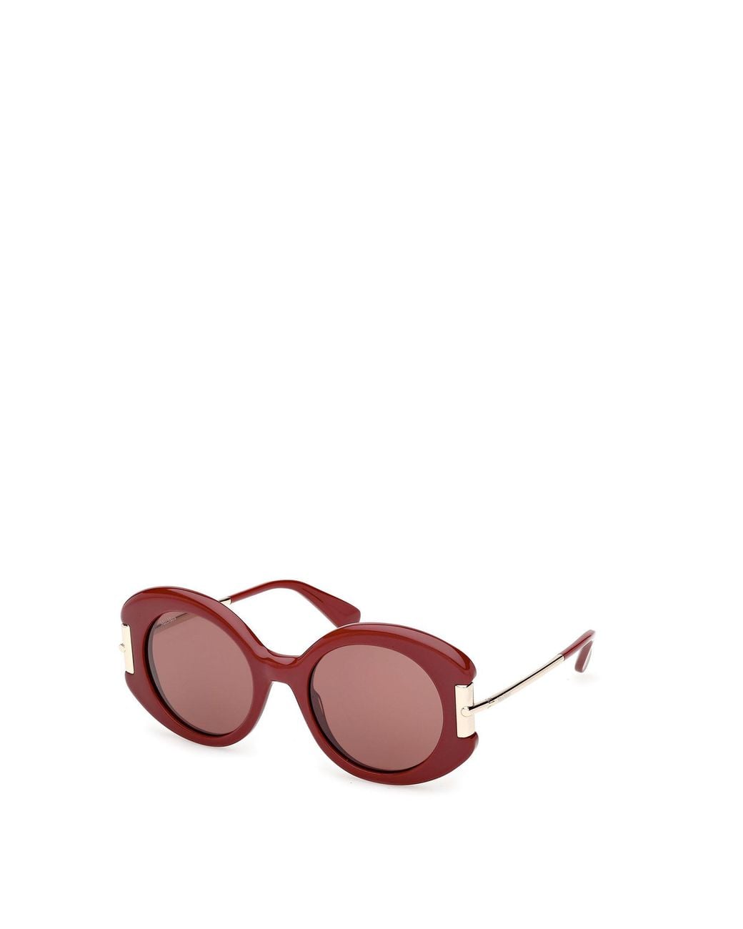Max Mara Pink Round Frame Sunglasses