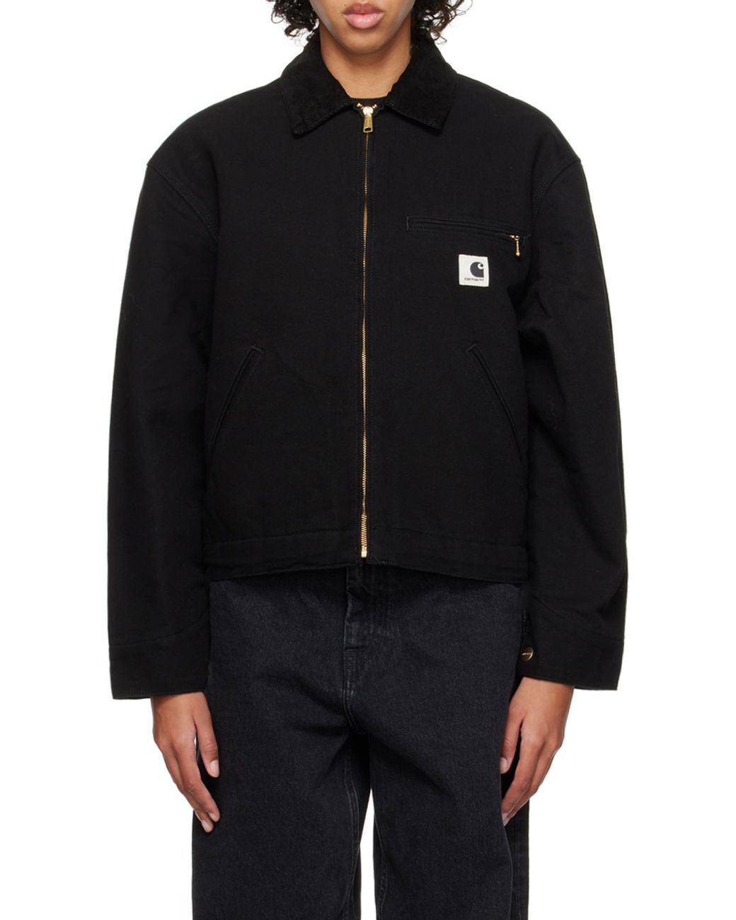 Carhartt Black Og Detroit Zip-Up Jacket