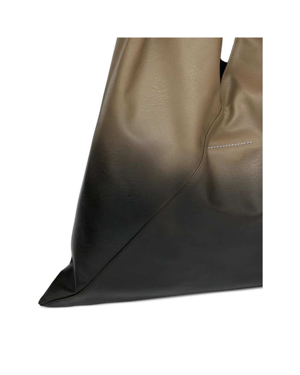 MM6 by Maison Margiela Black Japanese Logo Debossed Shoulder Bag