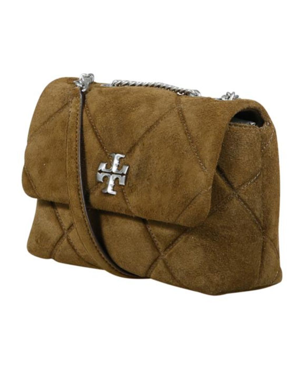 Tory Burch Green Kira Quilt Small Convertible Shoulder Bag