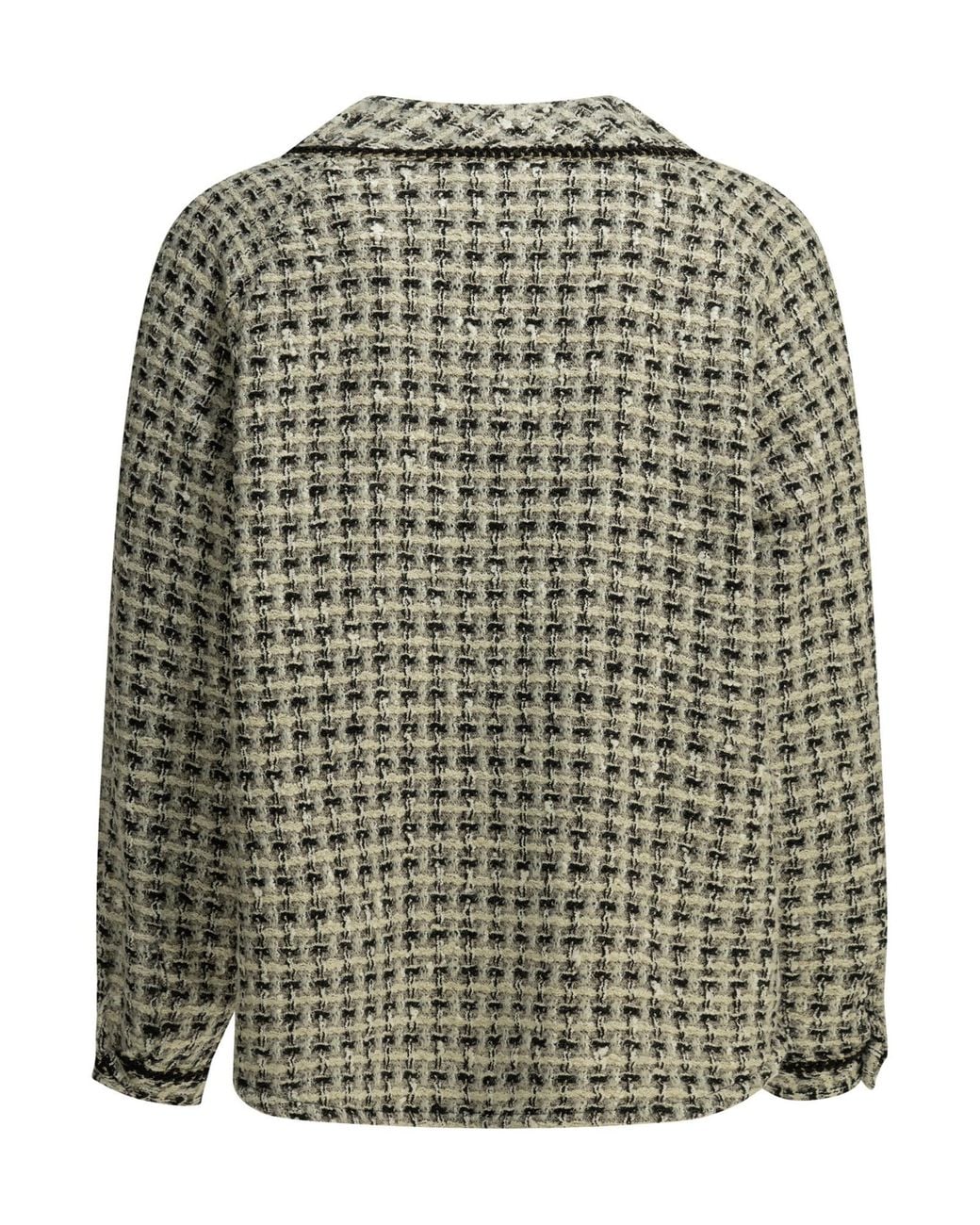 Kapital Gray Long-Sleeved Tweed Cardigan for men