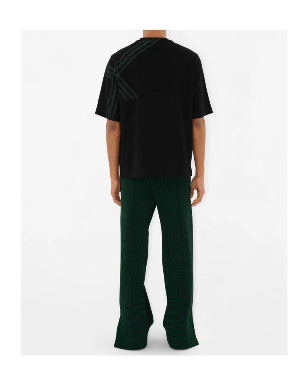 Burberry Black Short-Sleeve Cotton T-Shirt for men