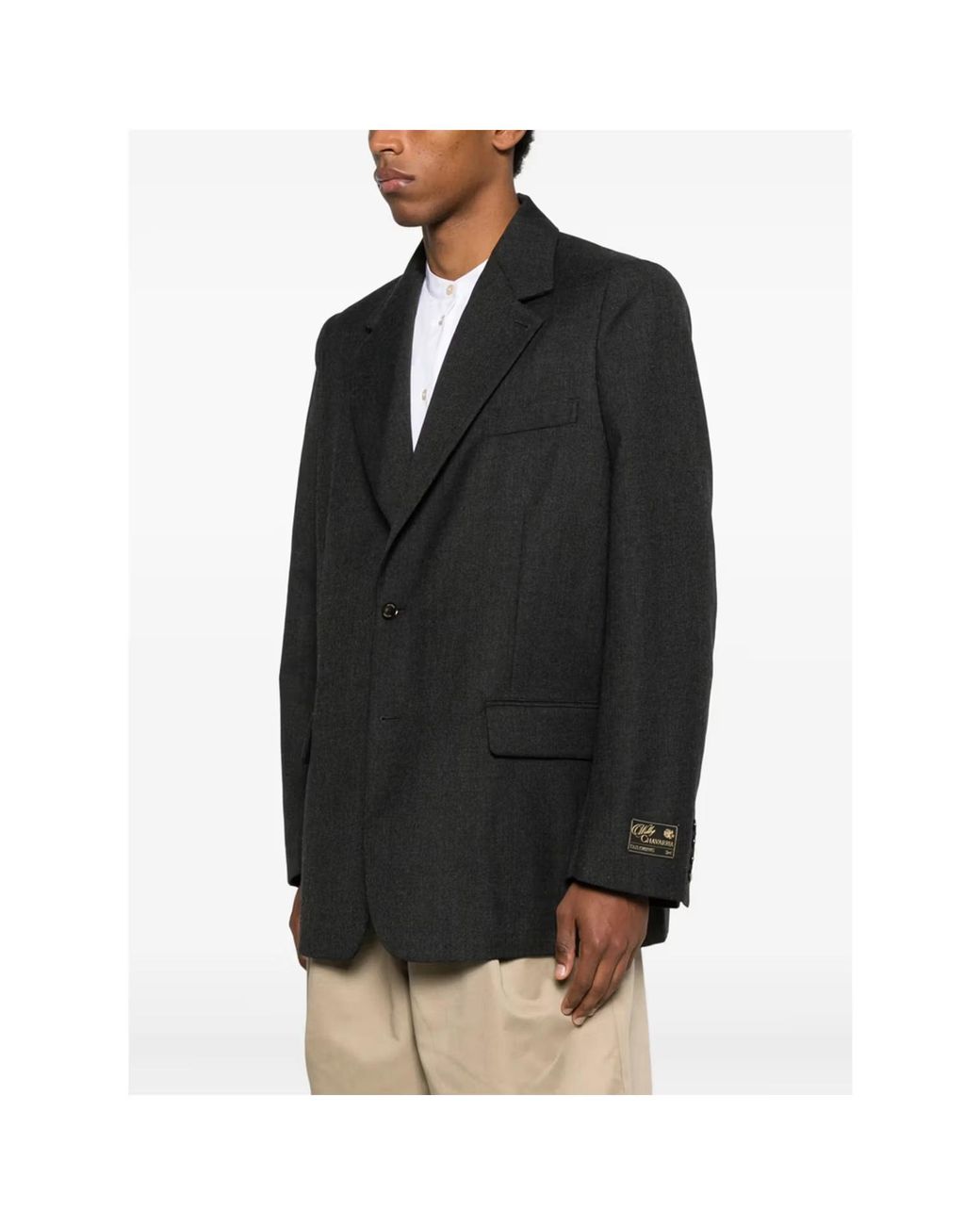 Willy Chavarria Black Chuco Oversized Blazer for men