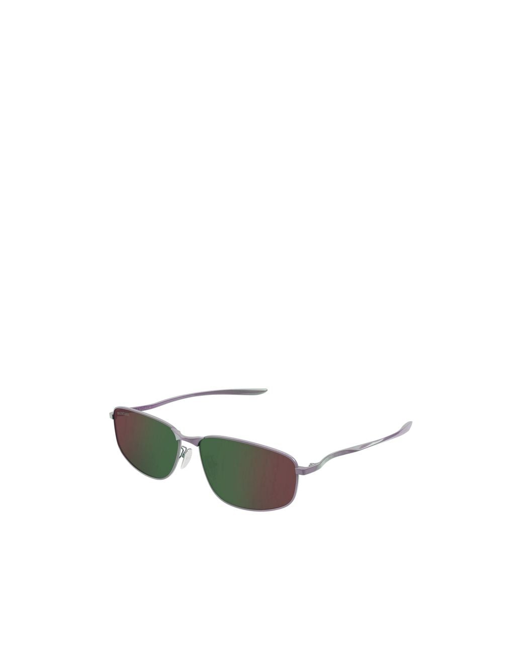 Balenciaga Green Eyewear Rectangular Frame Sunglasses for men
