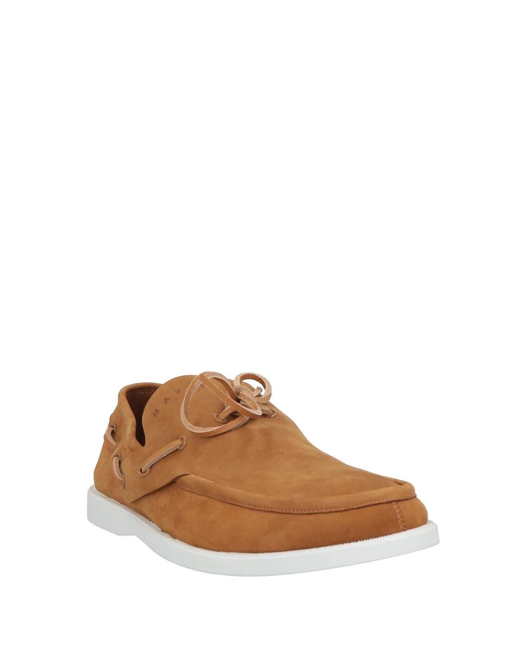Marni Brown Minimalist Design Flat Shoes