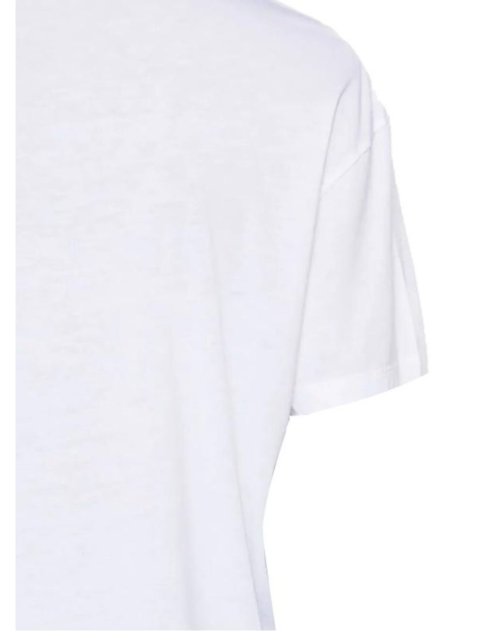 Totême  White Totême Short-Sleeved Crewneck T-Shirt
