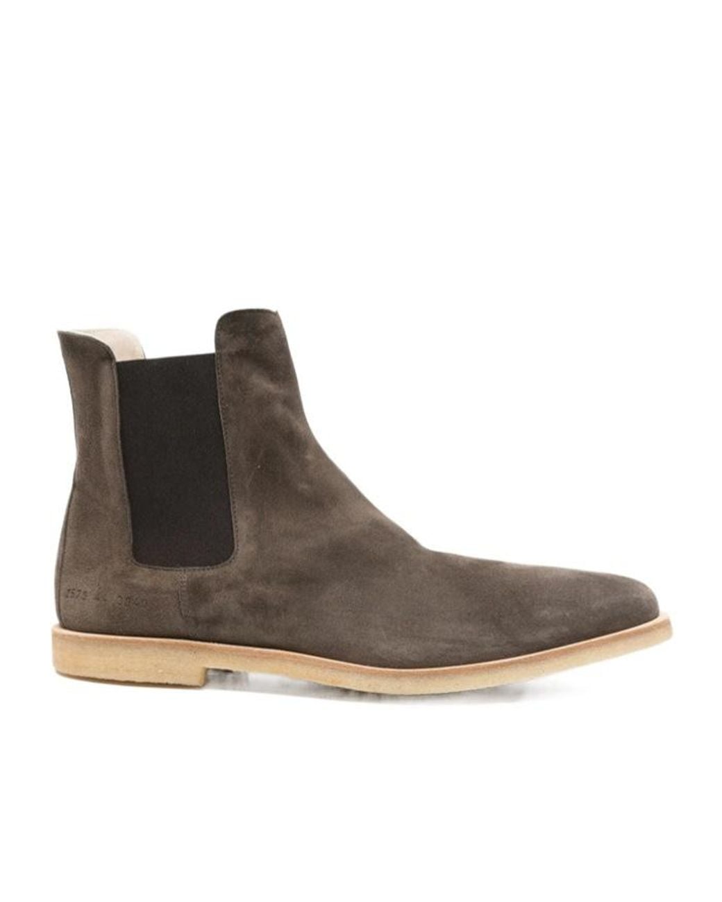 Common Projects Brown Suede Chelsea Boots for men