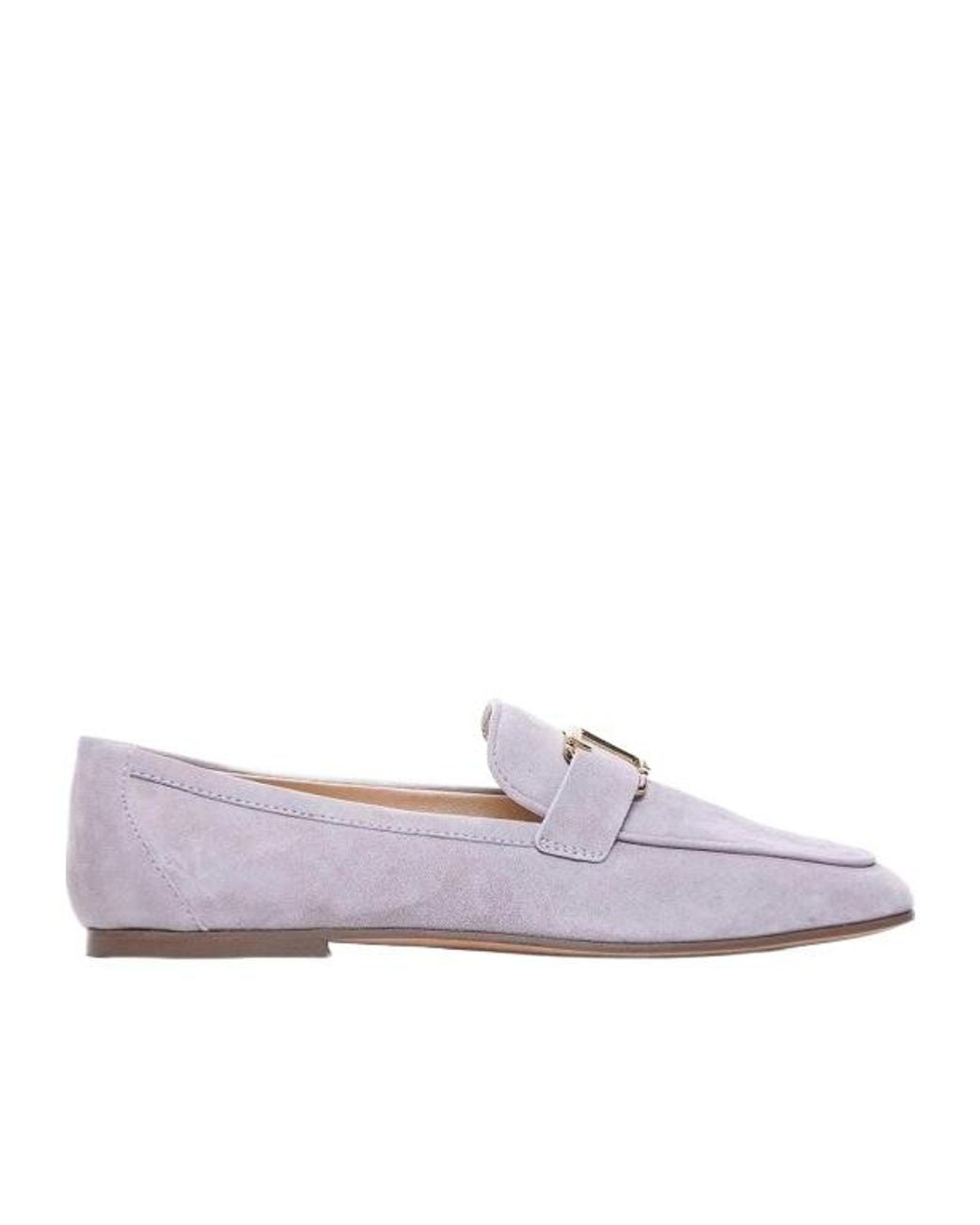 Tod's Purple T Timeless Loafers
