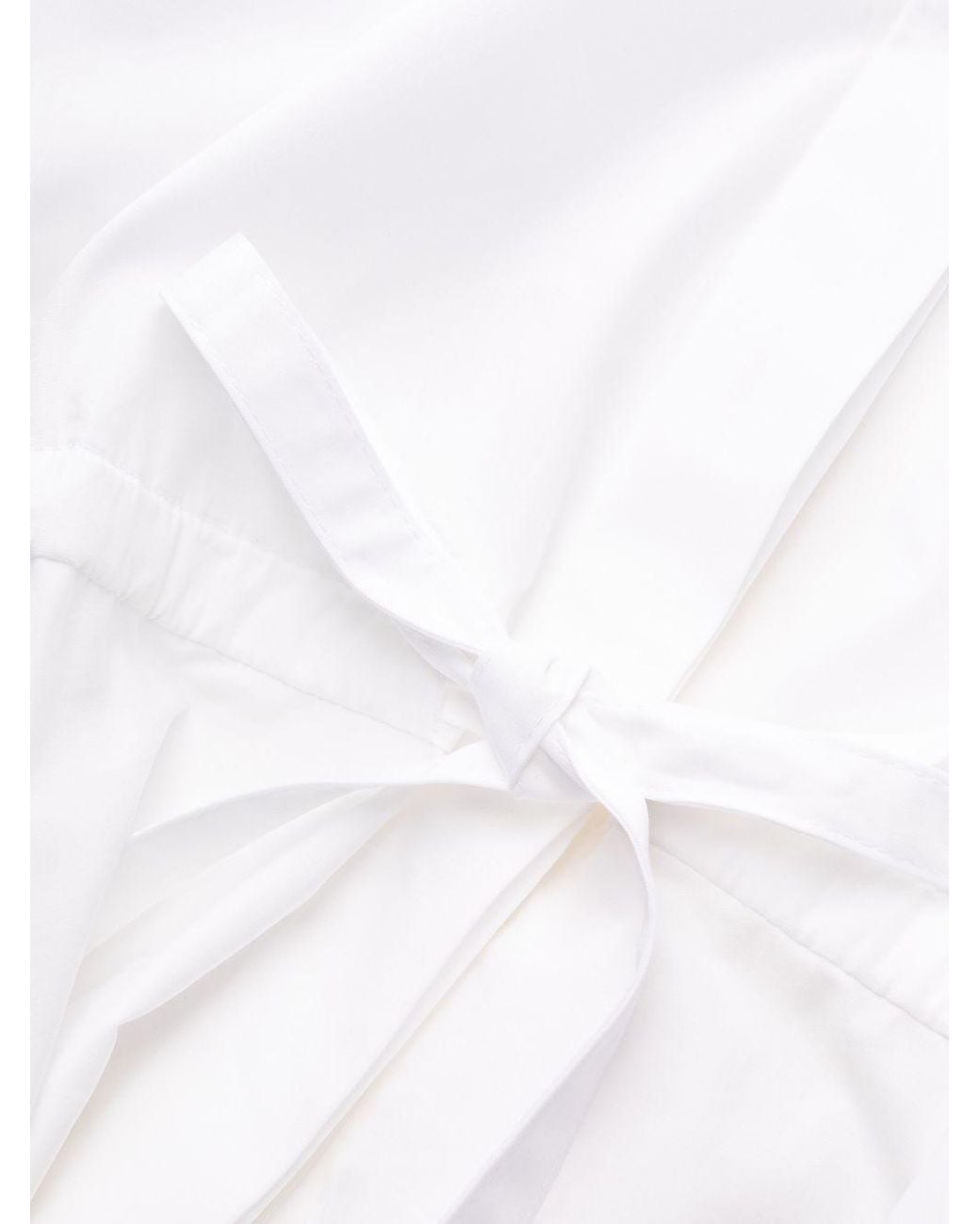 Valentino White Lapel Shirt Dress