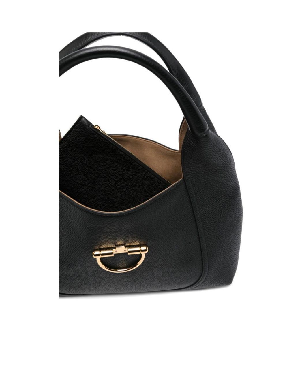 Gucci Black Softbit Leather Shoulder Bag