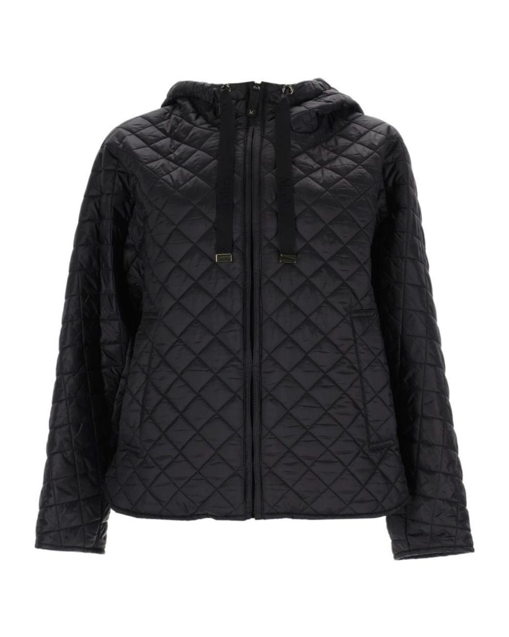 Max Mara Black The Cube Giorno Quilted Padded Jacket