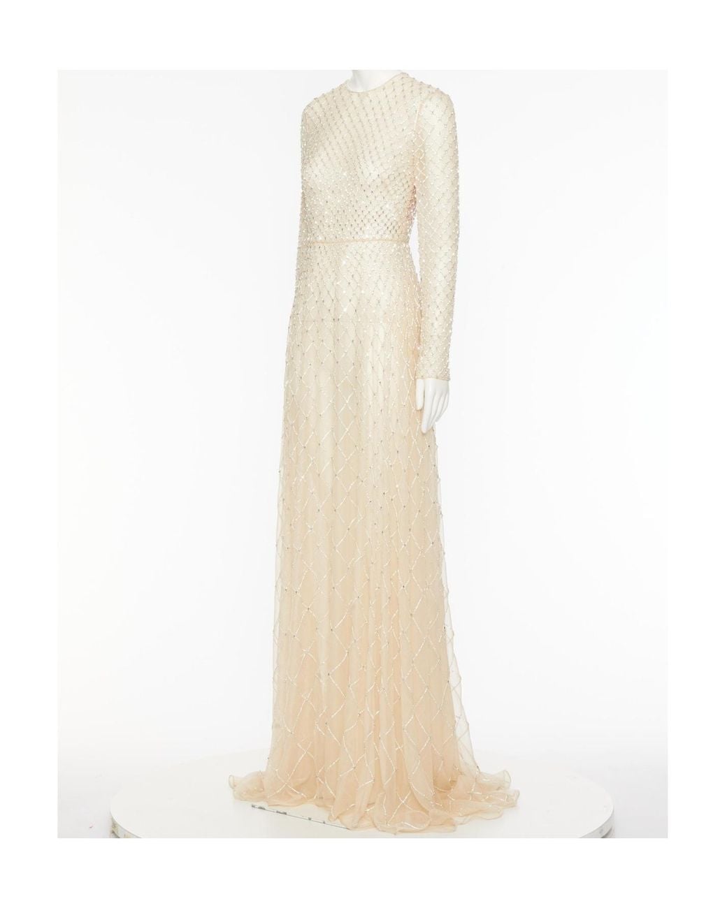 Valentino White Long-Sleeved Dress
