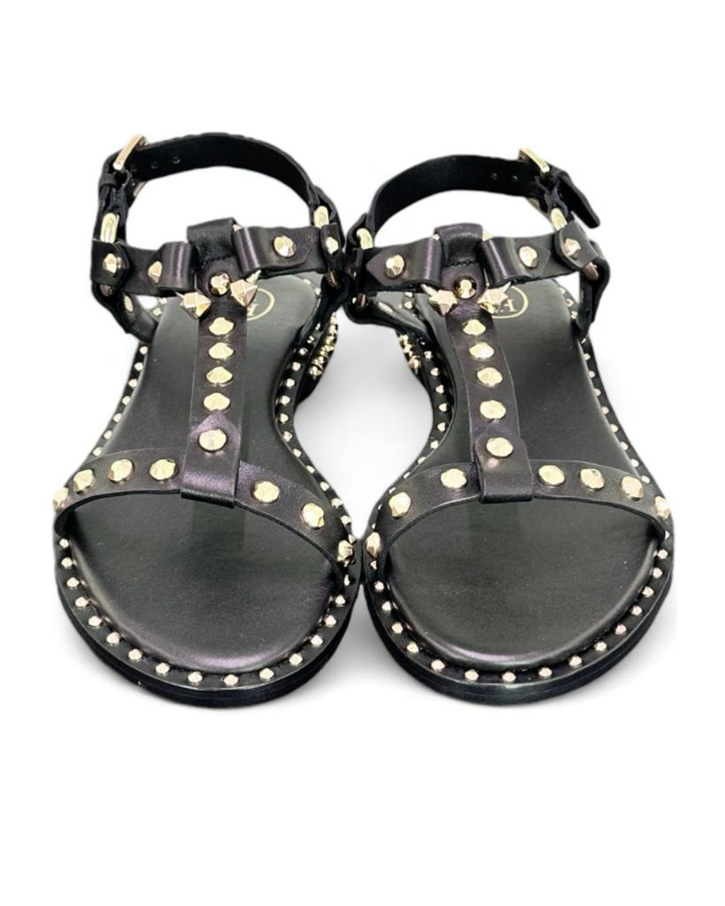 Ash Multicolor Open Toe Flat Sandals