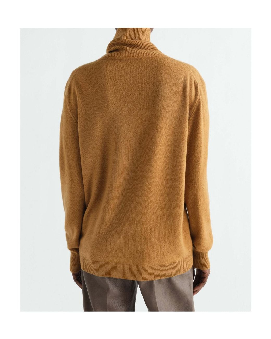 Lemaire Brown Stand-Collar Sweater