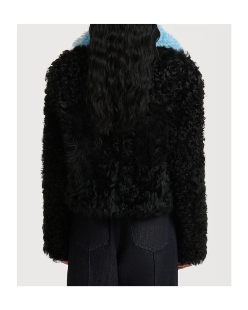 Marni Black Shearling Colour-Block Jacket