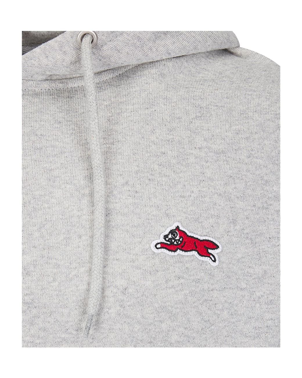 ICECREAM Gray Long-Sleeved Hooded Sweatshirt for men