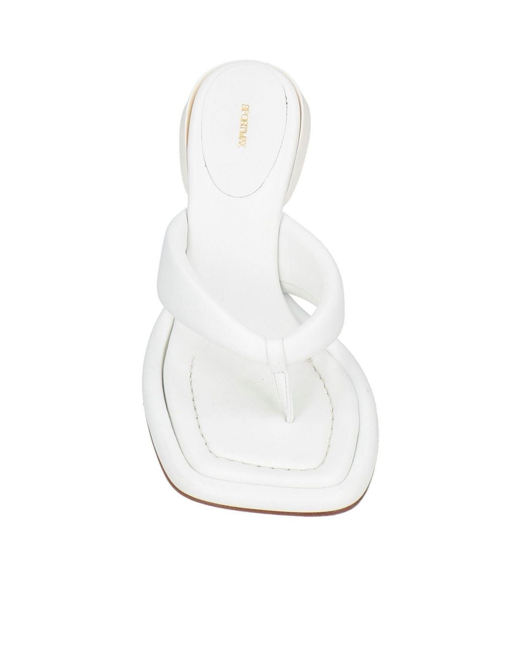 Sportmax White High-Heel Strappy Sandals