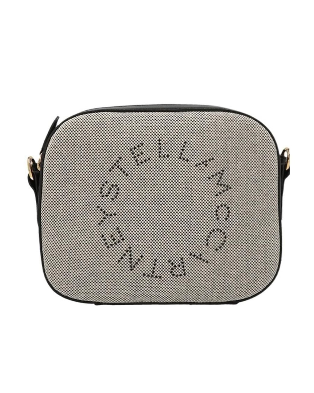 Stella McCartney Gray Mini Stella Logo Crossbody Bag