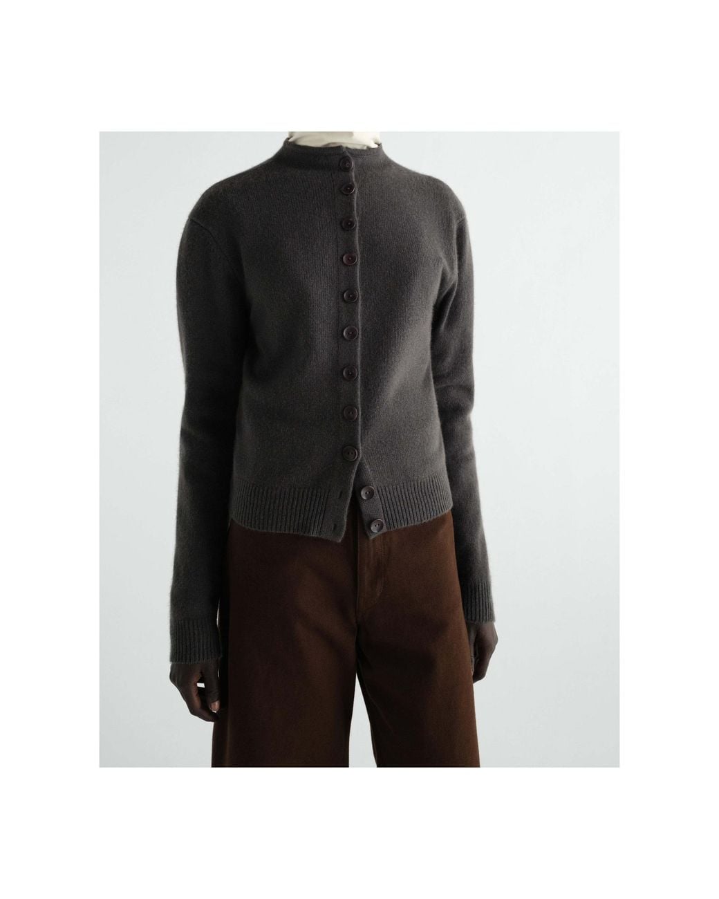 Lemaire Gray Reversible Buttoned Sweater