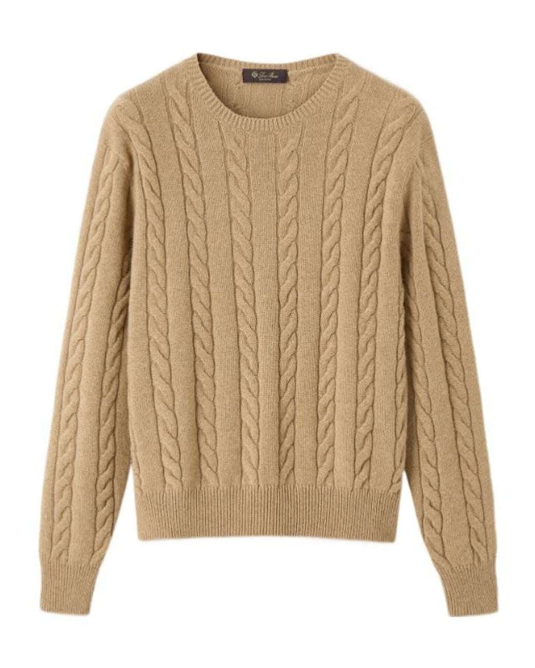 Loro Piana Natural Cedar Crewneck